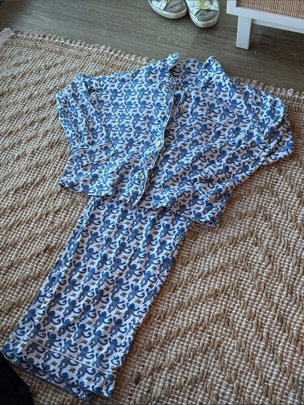 Roller Rabbit Blue Octopus-Print Women's Pajama Set